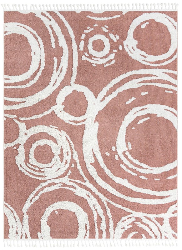 7' 10 x 10' Beech · Abstract rug, pink
