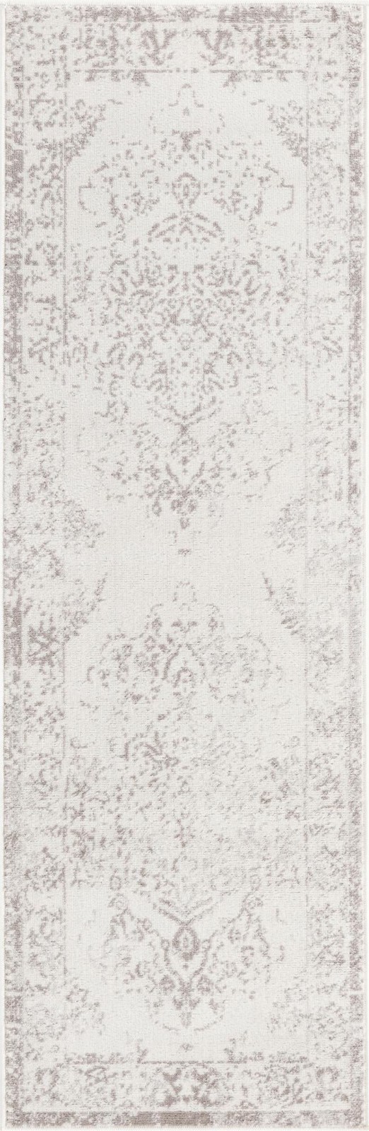 2' x 6' Curlew · Border rug, cream