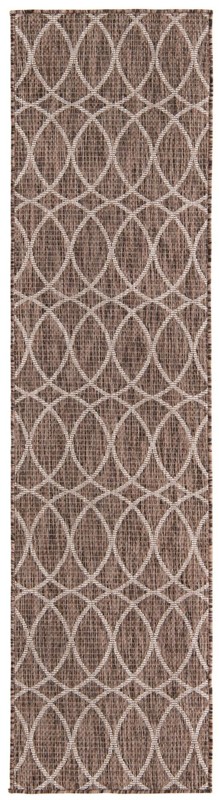 Atkins · Geometric Outdoor Rug, brown
