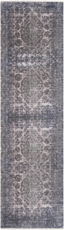 Tooley · Border rug, gray and blue