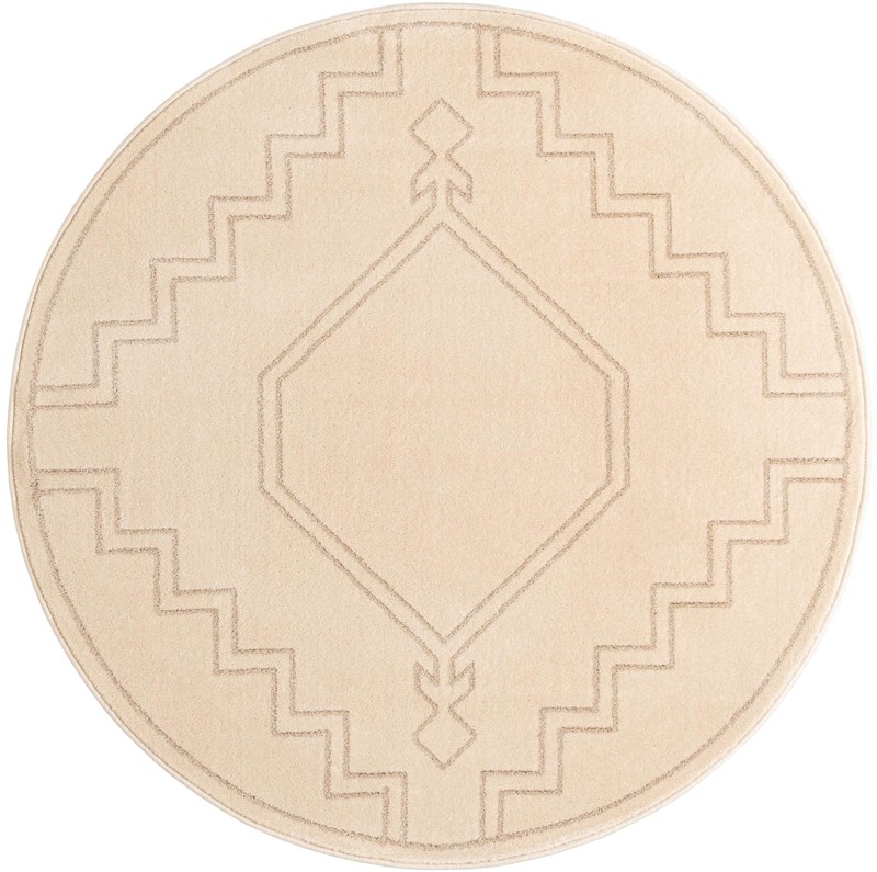 5' x 5' Sullivan · Diamond rug, ivory