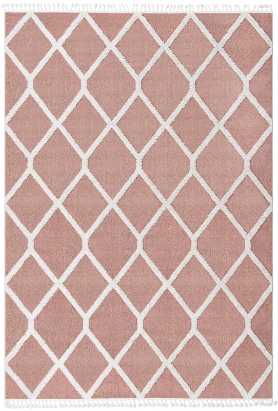 9' 6 x 14' 3 Kirkwood · Diamond rug, pink