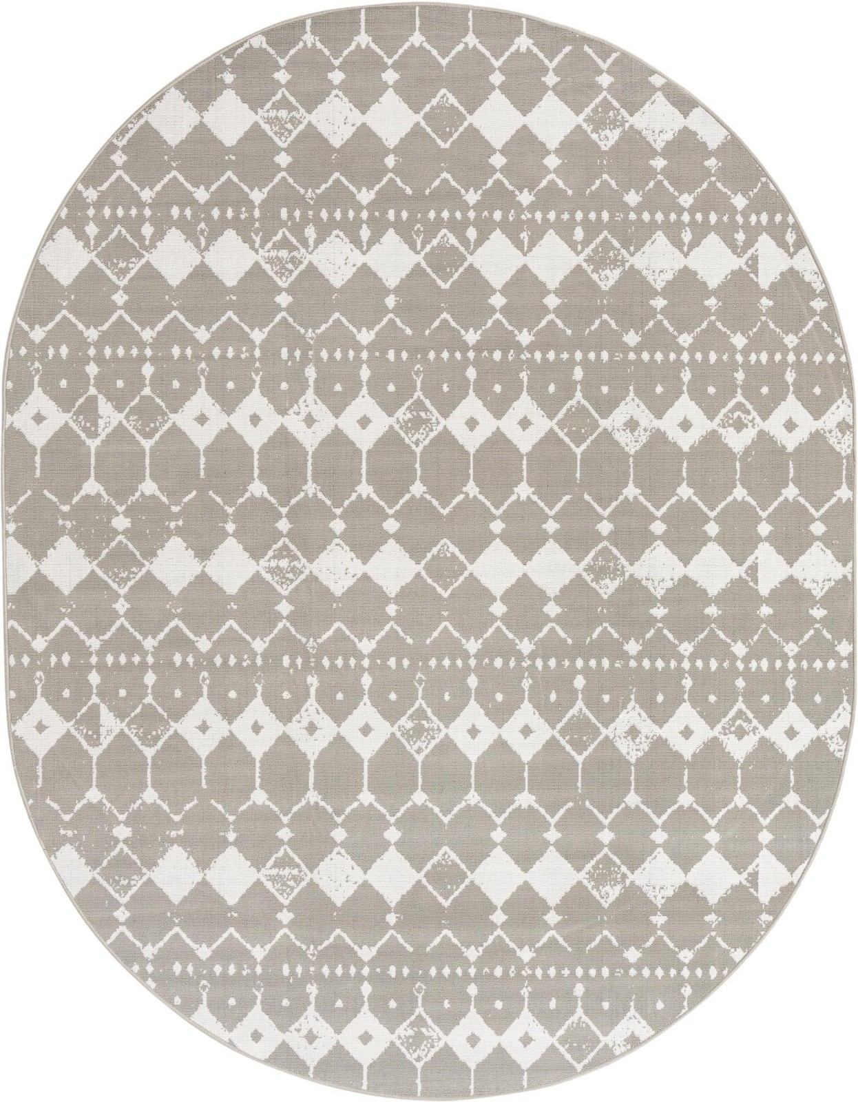7' 10 x 10' Stowe · Diamond Outdoor Rug, gray