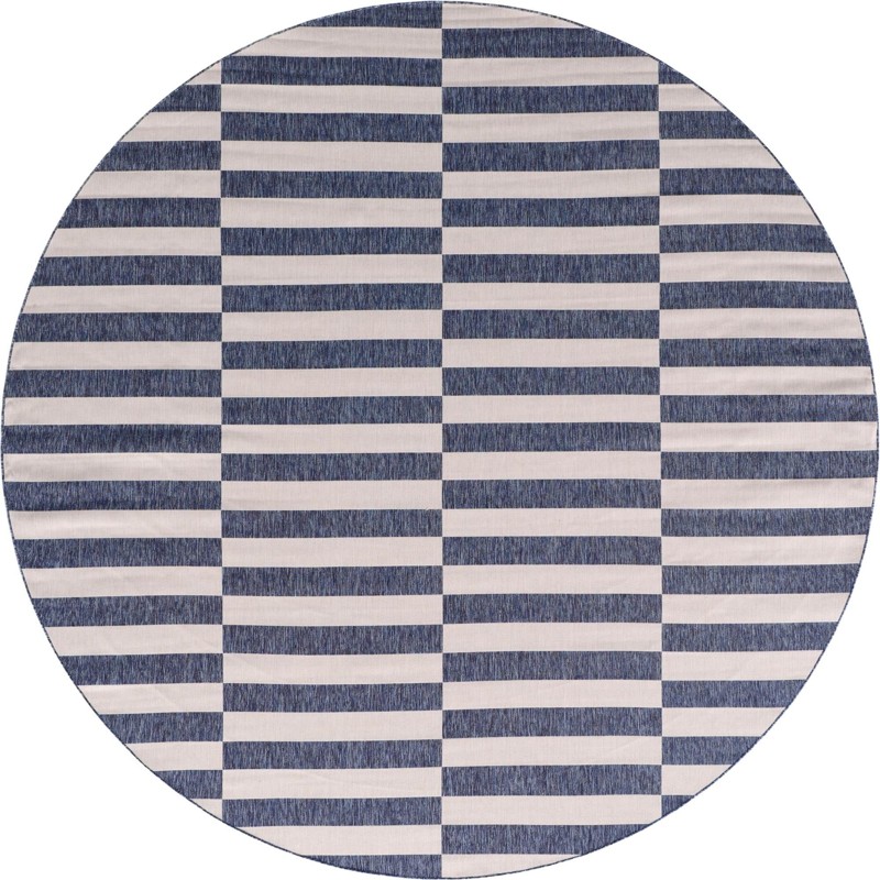 13' x 13' Ainsley · Geometric Outdoor Rug, blue