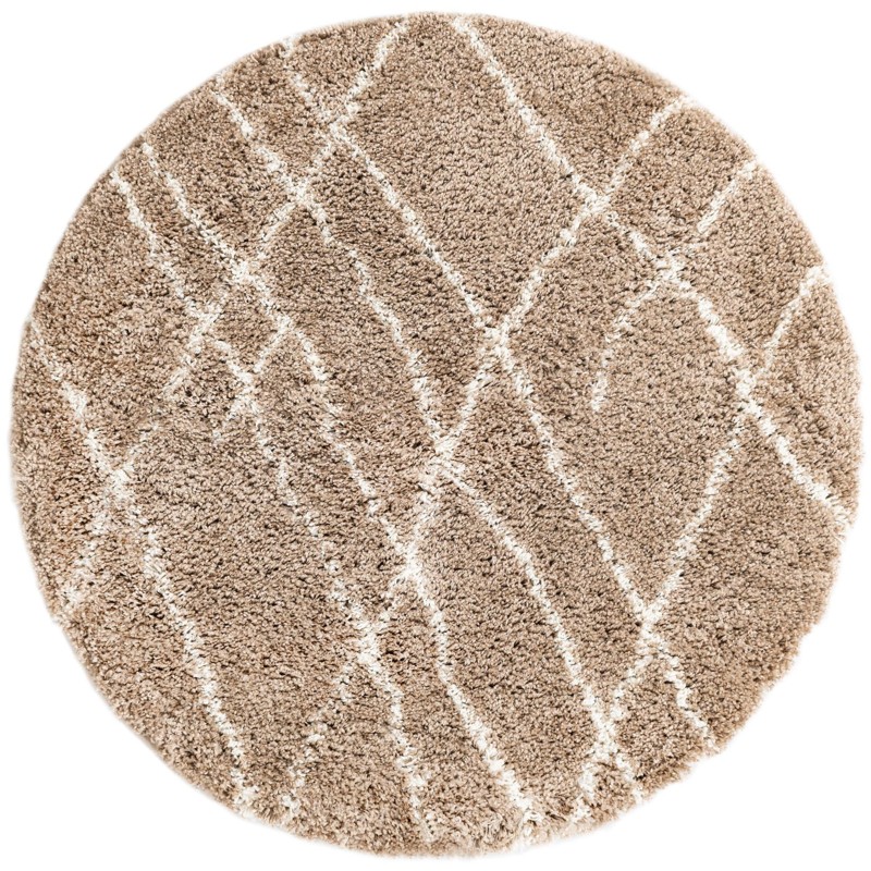 Clearbrook · Lines Shag Rug, khaki