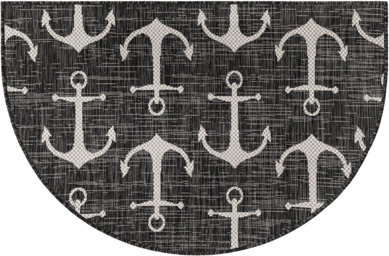 Millbrook · Pictoral Outdoor Rug, charcoal