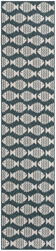 Beresford · Pictoral Outdoor Rug, turquoise