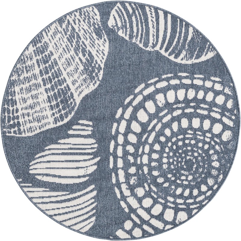 Darby · Pictoral Outdoor Rug, navy