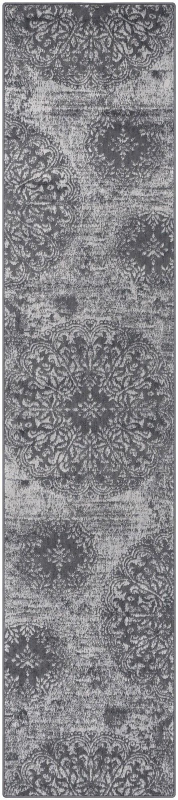 2' 7 x 12' Blakemore · Distressed medallion rug, slate and grey