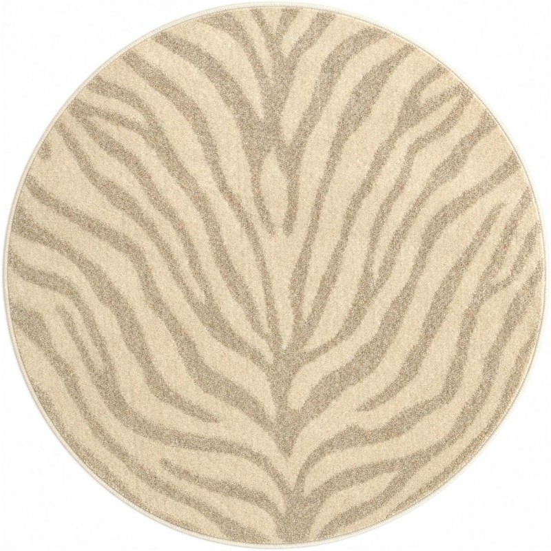 Fisk · Zebra rug, ivory and beige