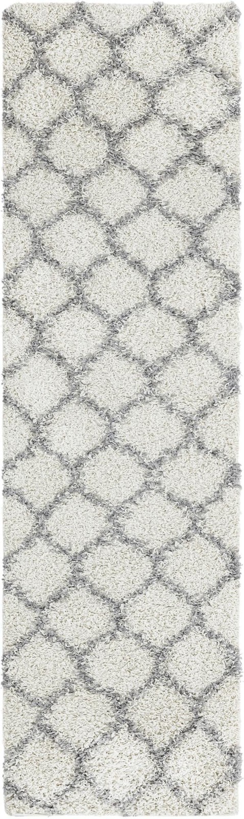 2' x 7' Barnett · Trellis Shag Rug, ivory