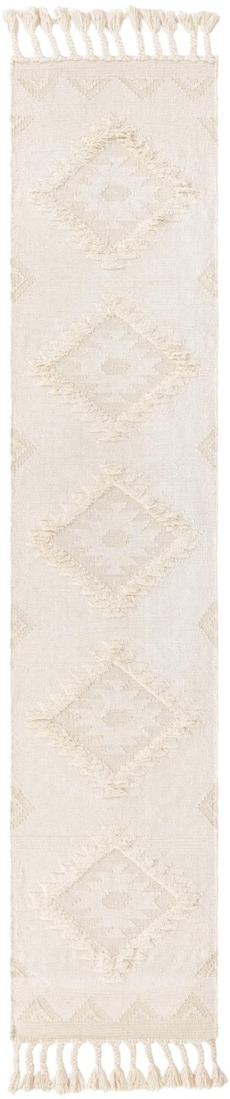 2' 7 x 13' 1 Amaranth · Diamond Wool Rug, ivory