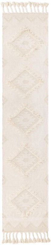2' 7 x 13' 1 Amaranth · Diamond Wool Rug, ivory