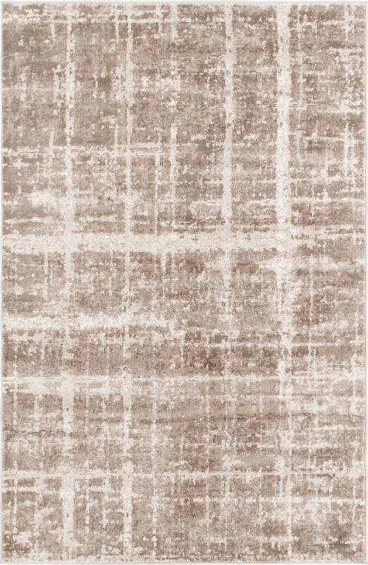 Maplewood · Abstract grid rug, beige and ivory