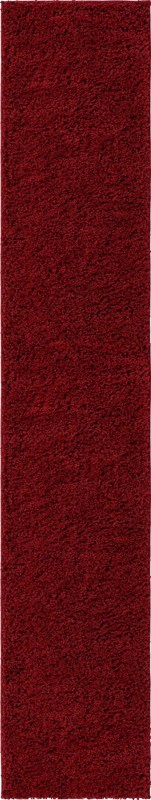2' 6 x 13' Hartwell · Solid Shag Rug, cherryred