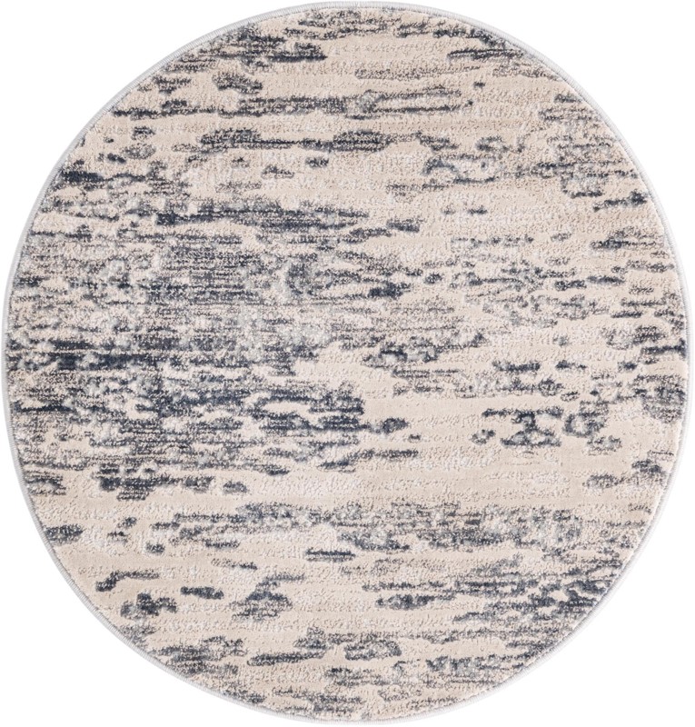 3' x 3' Ochre · Abstract rug, grey
