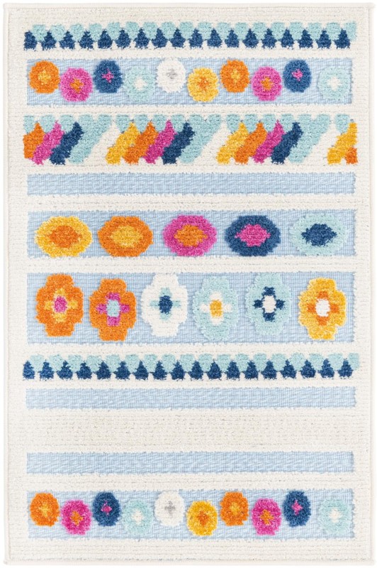 2' x 3' Tanner · Geometric Outdoor Rug, blue