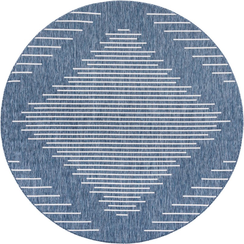 7' 10 x 7' 10 Harlow · Diamond Outdoor Rug, blue