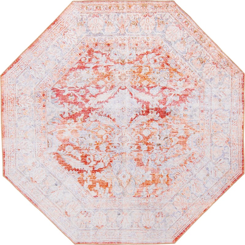 Augusta · Border Washable Rug, rustred