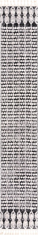 2' x 12' Ferrall · Geometric rug, charcoal