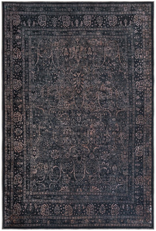 6' x 9' Marchant · Paisley rug, ash and sand