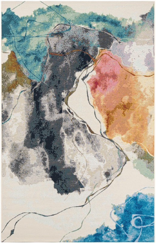 5' 3 x 8' Lomax · Abstract Outdoor Rug