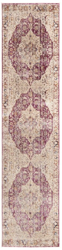 2' x 8' Denver · Border rug, lavender