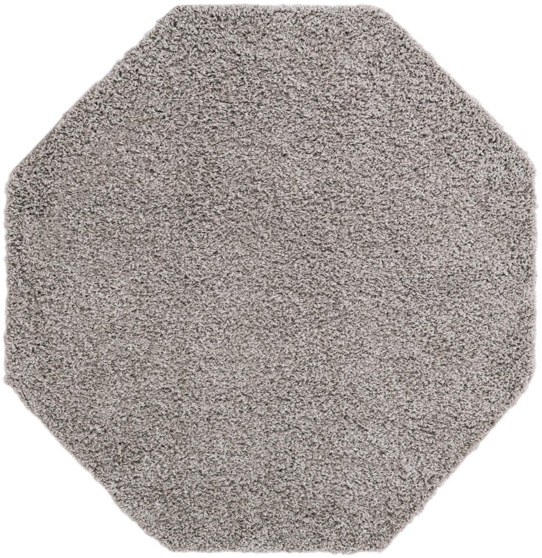 6' x 6' Hartwell · Solid Shag Rug, lightgray