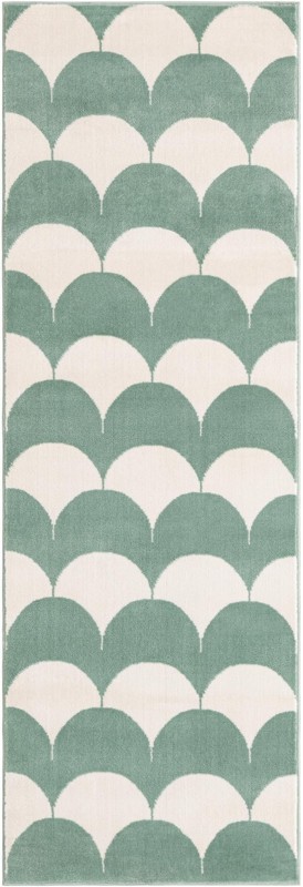 Ocala · Geometric rug, soft green