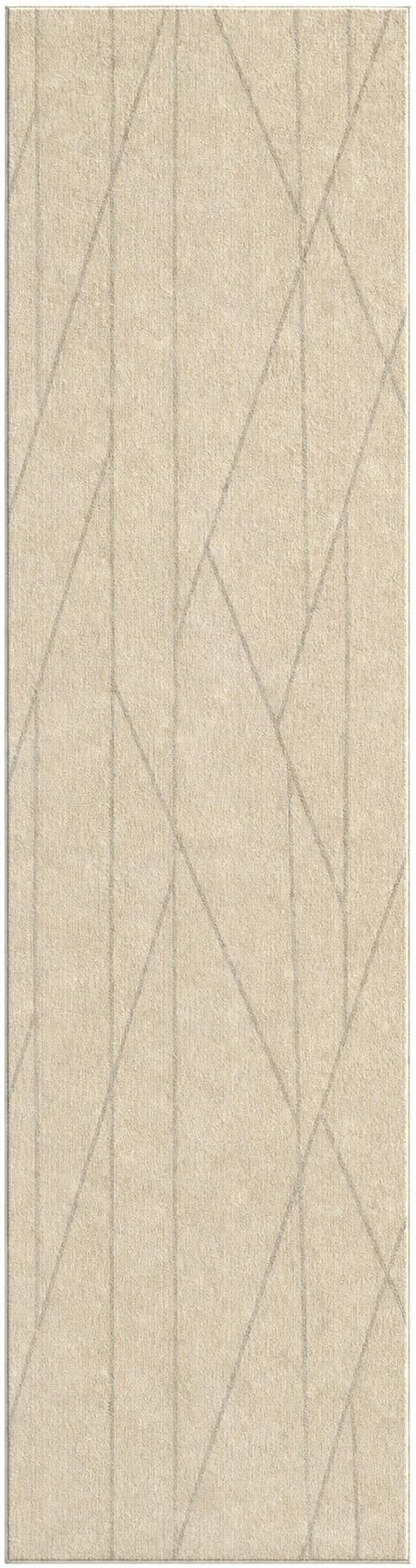 2' 7 x 10' Dibble · Lines rug, ivory
