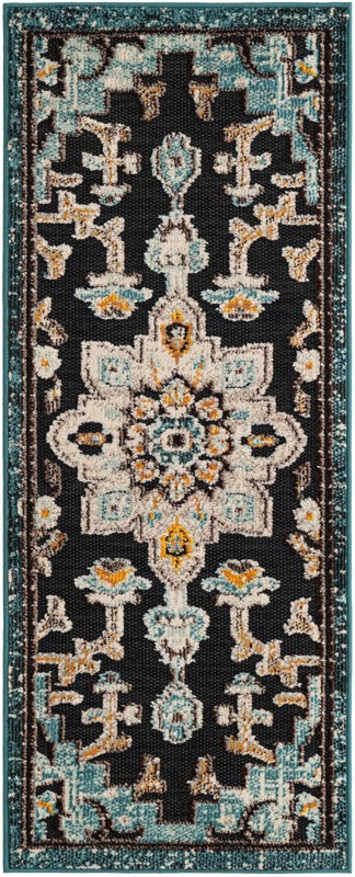 2' x 5' Oldham · Border Outdoor Rug, navy blue