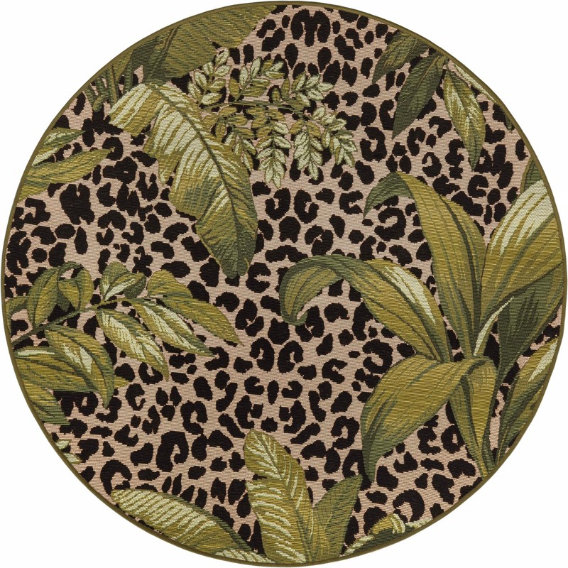 4' x 4' Lomax · Floral / botanical Outdoor Rug