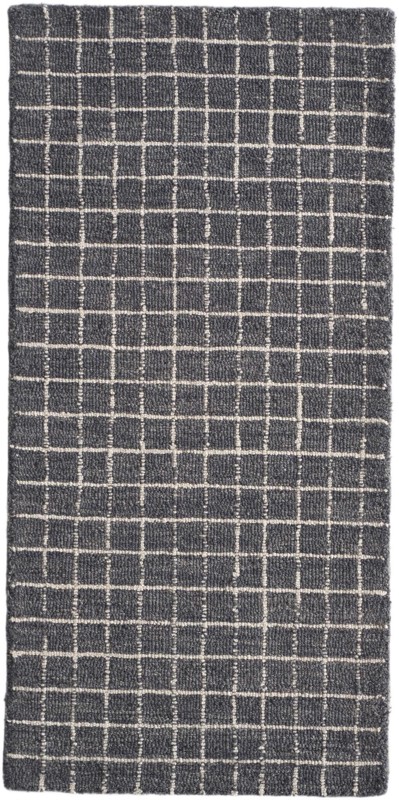 2' x 4' 1 Walsh · Geometric Wool Rug, storm cloud gray