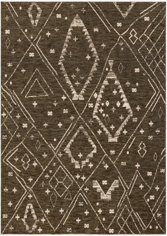 9' x 12' 6 Ashford · Diamond rug, green
