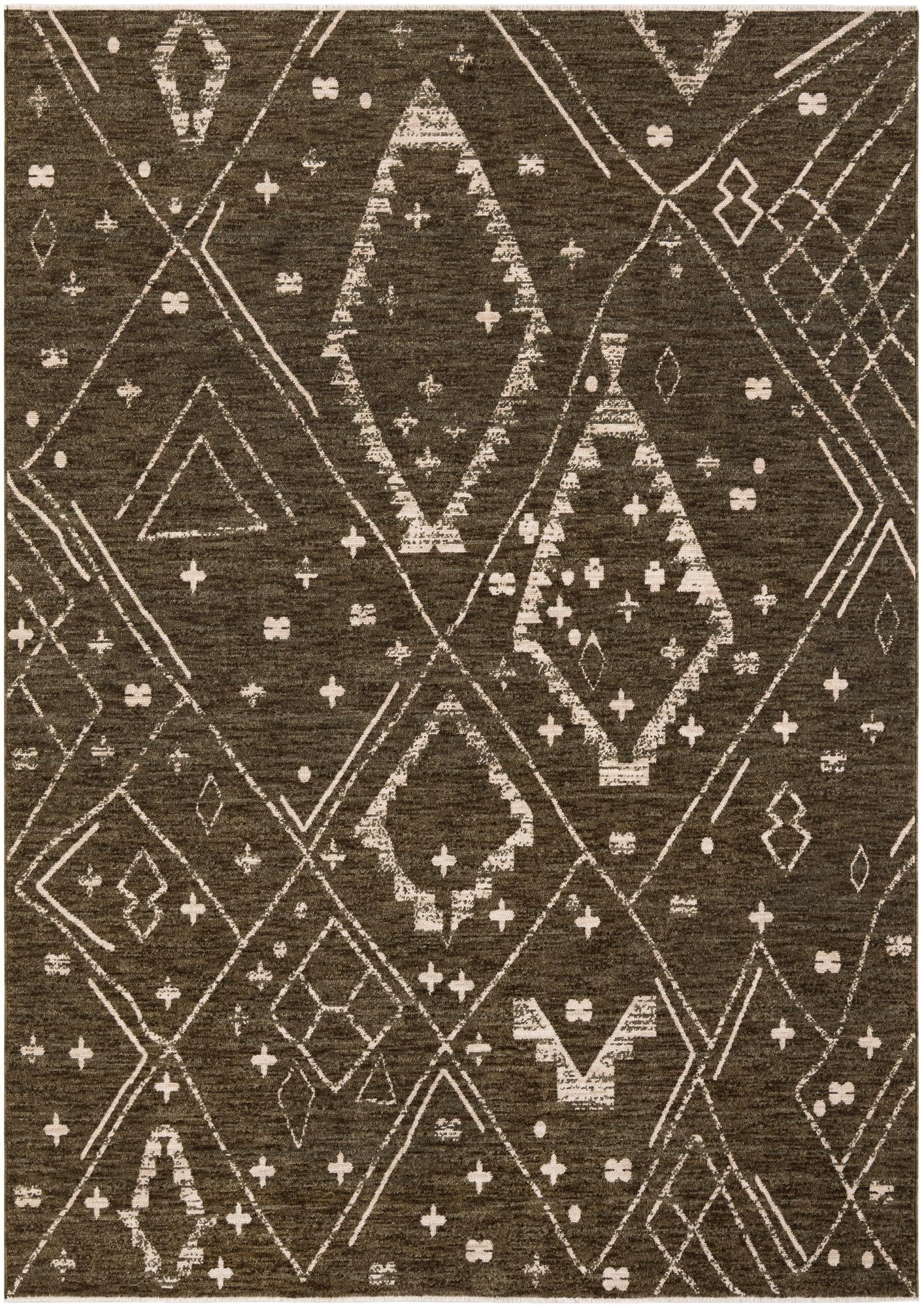 9' x 12' 6 Ashford · Diamond rug, green