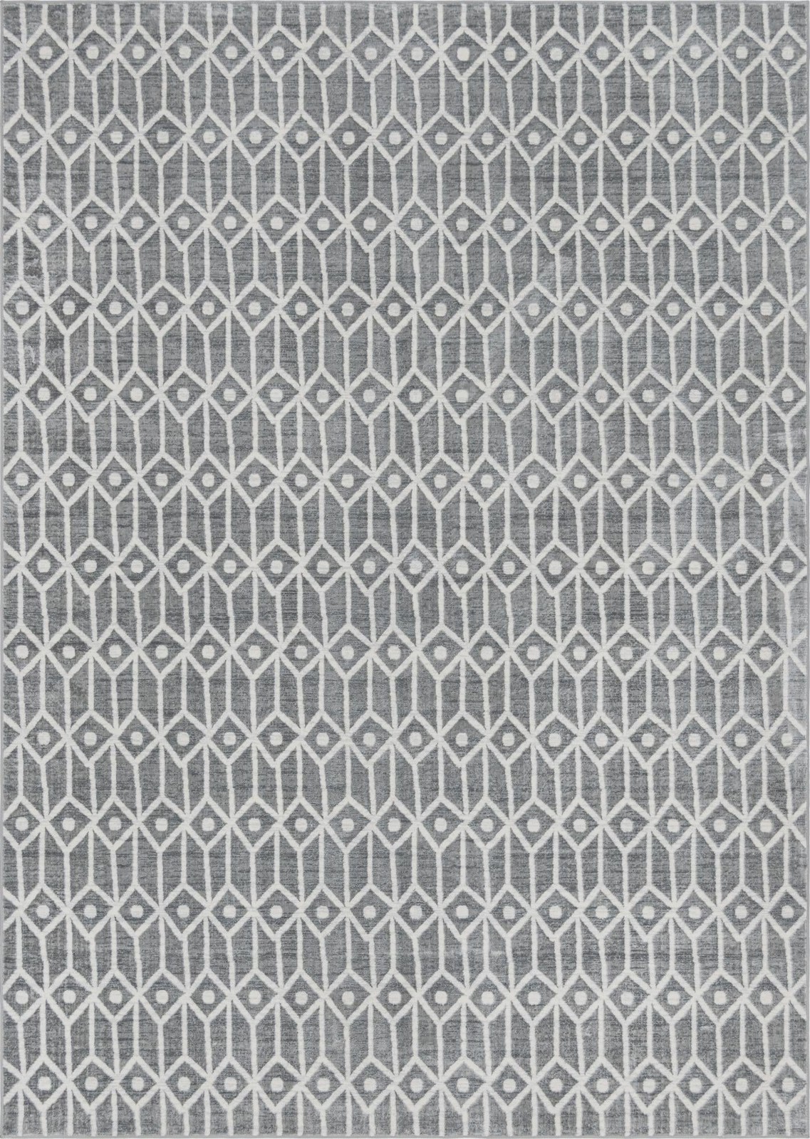 9' 10 x 14' Vincent · Diamond rug, grey