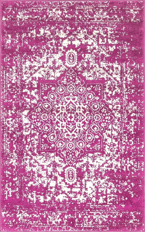 3' x 5' 3 Birch · Border rug, purple