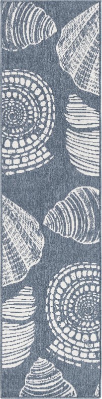 Darby · Pictoral Outdoor Rug, navy