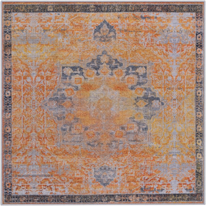 4' x 4' Rideout · Border rug