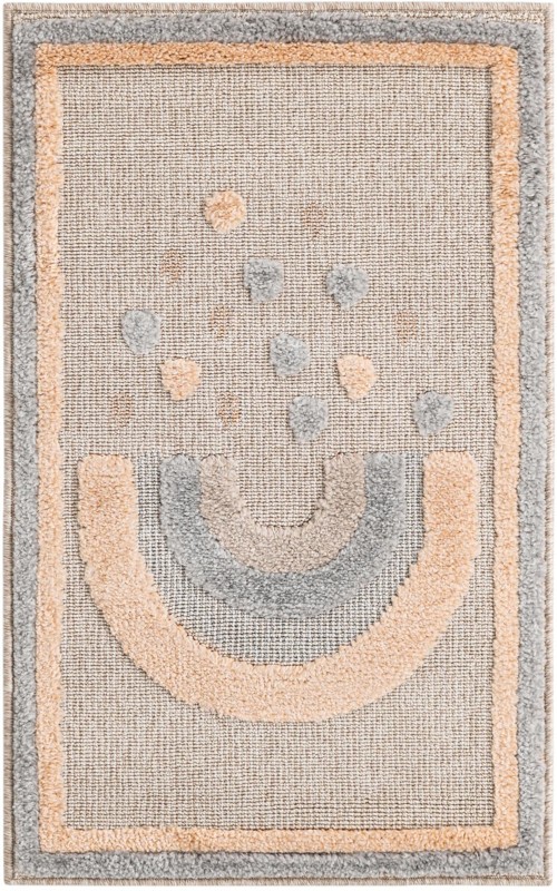 2' x 3' Brannon · Border rug, multi