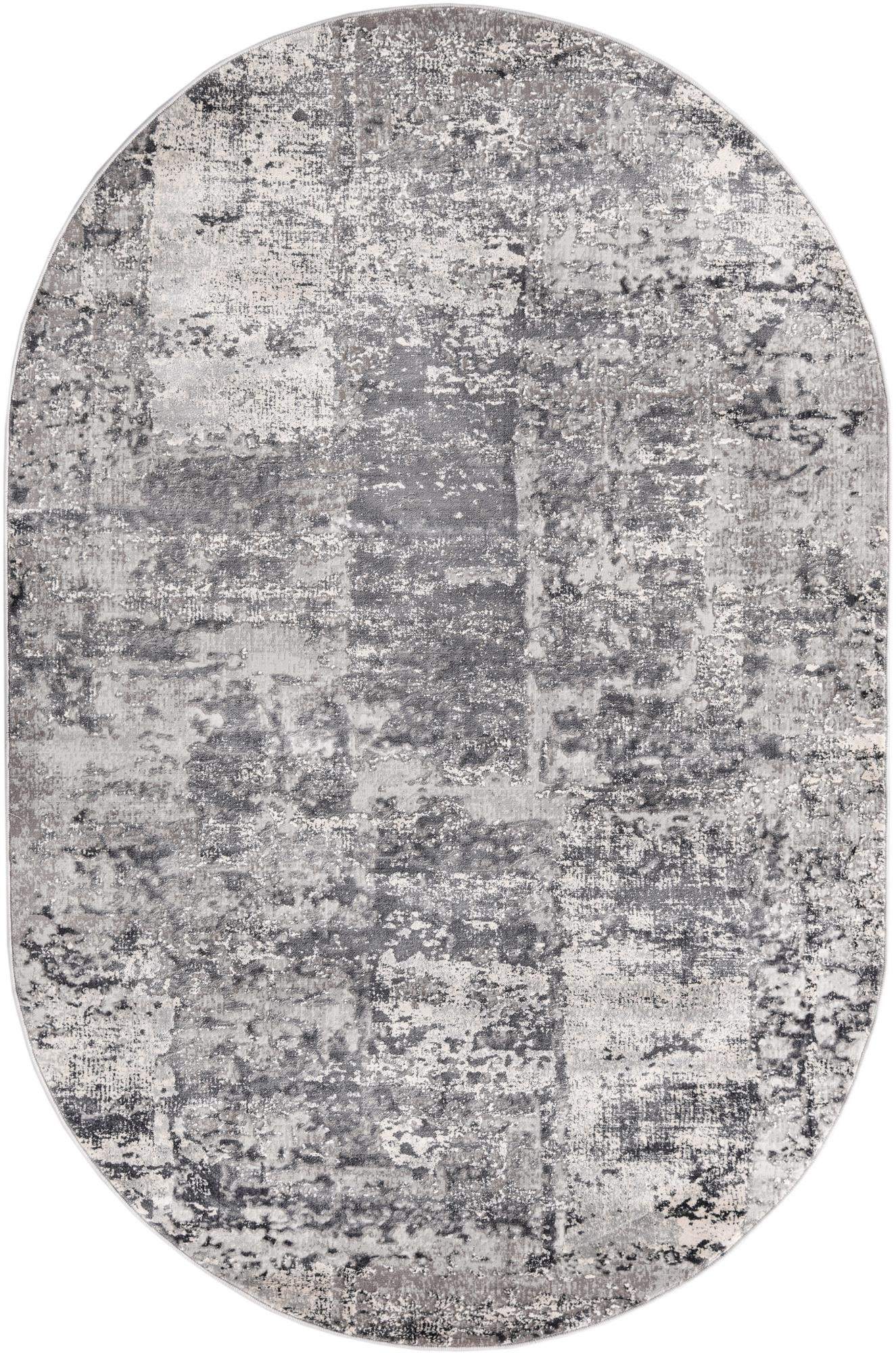 5' 3 x 8' Evanston · Abstract rug, gray