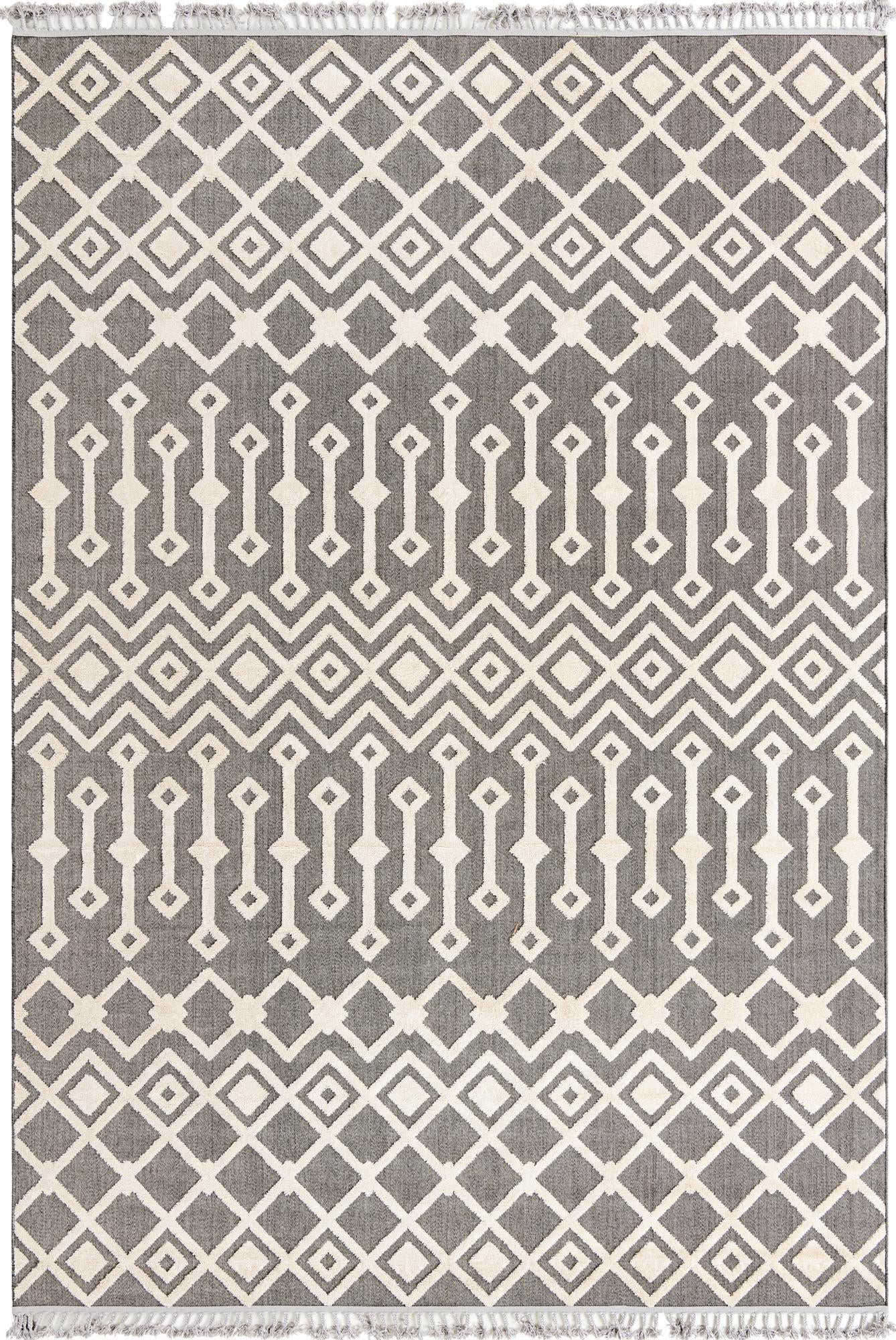 9' 10 x 14' Rothwell · Chevron rug, charcoal