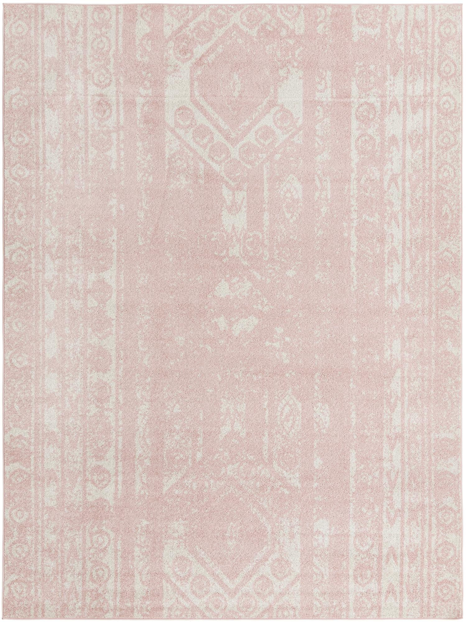 9' x 12' Underhill · Medallion rug, pink