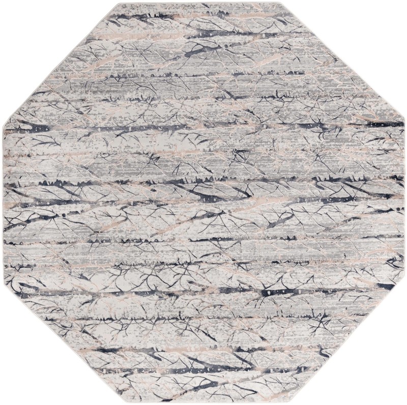 Zane · Lines rug, gray