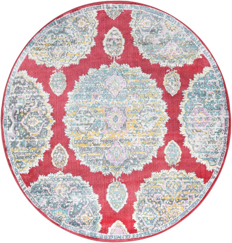Mather · Border rug, red