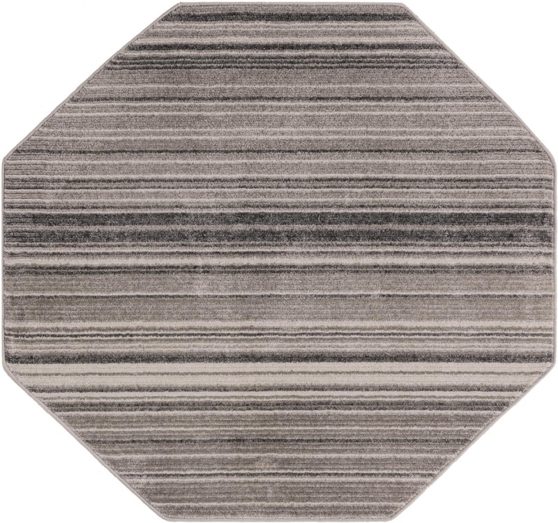 Jagger · Striped rug, gray