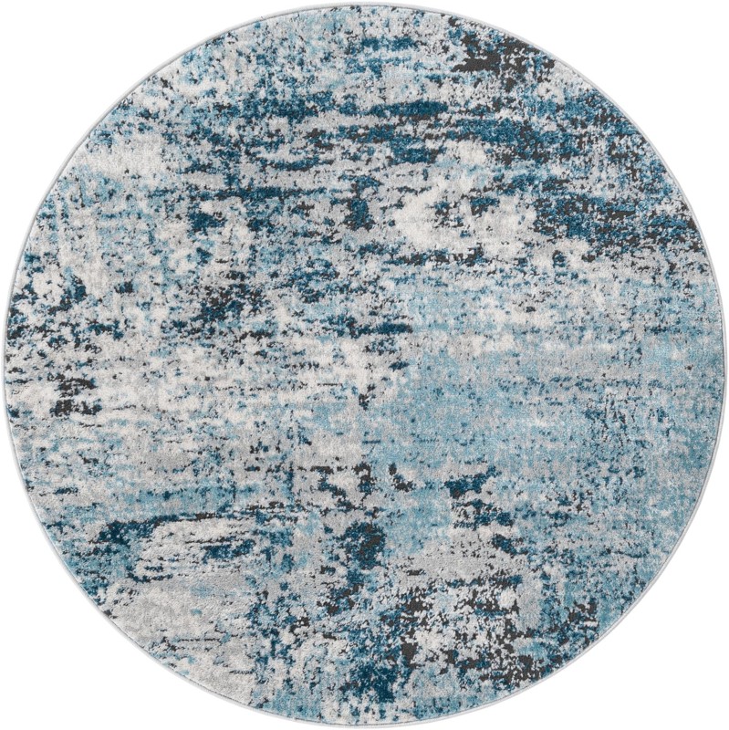 Dalrymple · Abstract rug, blue and gray