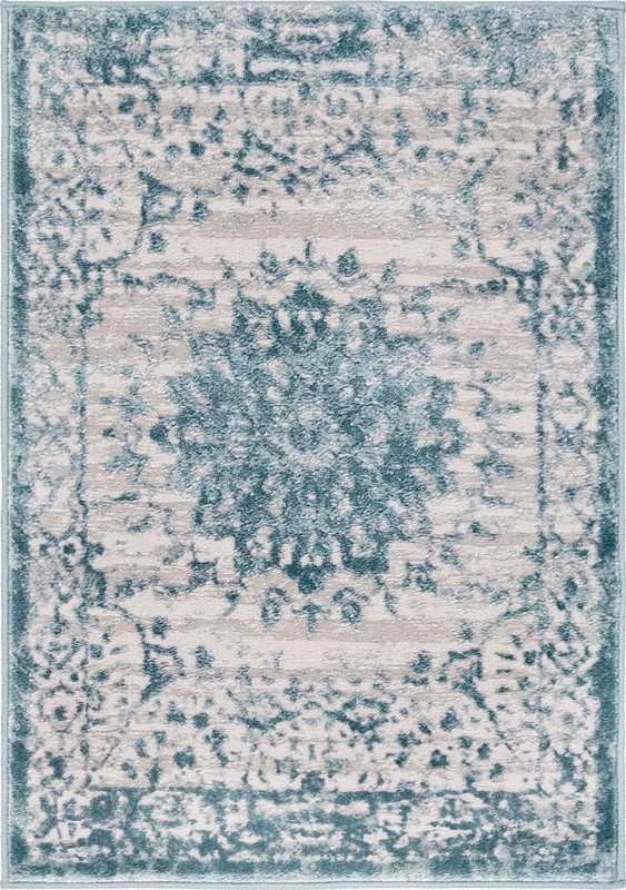 2' 2 x 3' Stanhope · Border rug, blue