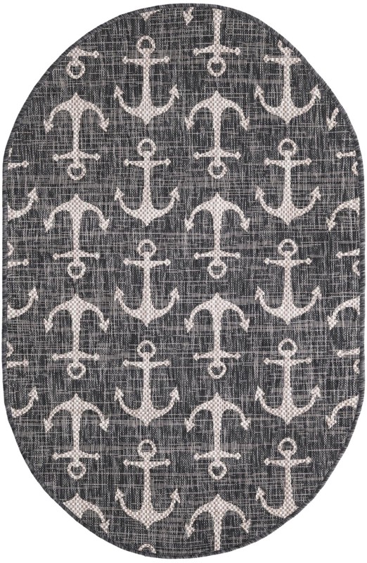 Millbrook · Pictoral Outdoor Rug, charcoal