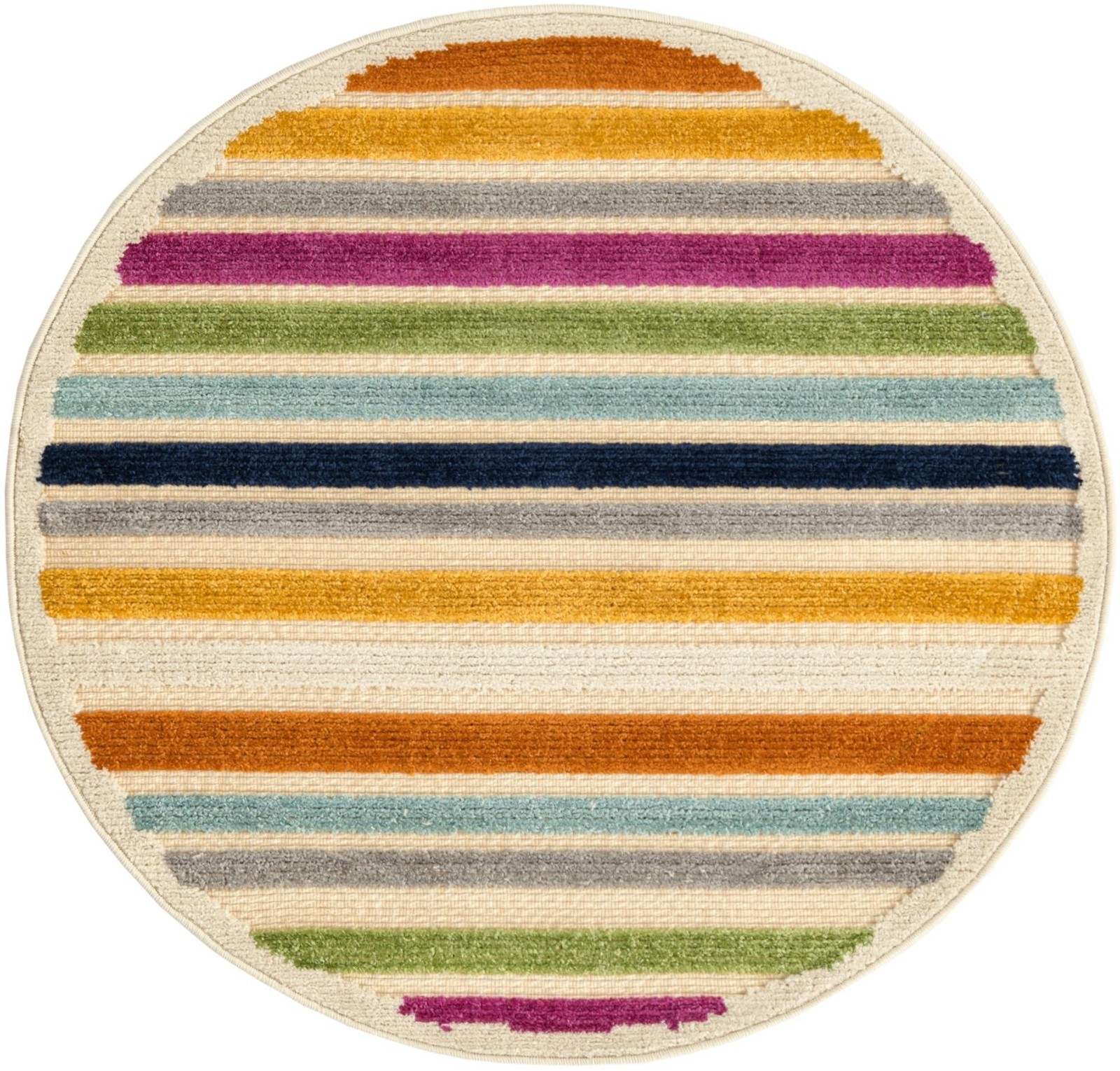 3' 3 x 3' 3 Wesley · Border Outdoor Rug, beige